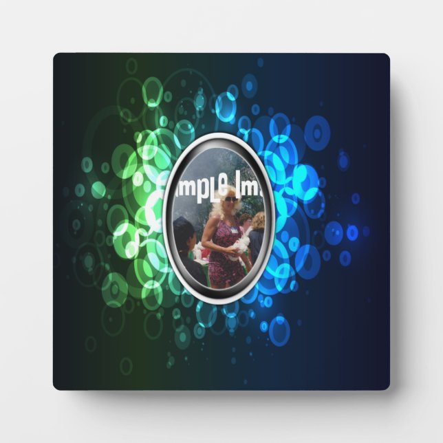 Placa Expositora Plaque de Arte Bokeh (Frente)