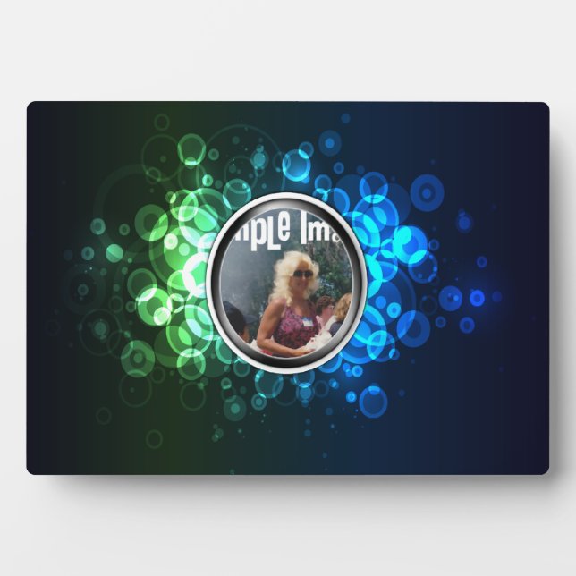 Placa Expositora Plaque de Arte Bokeh (Frente)