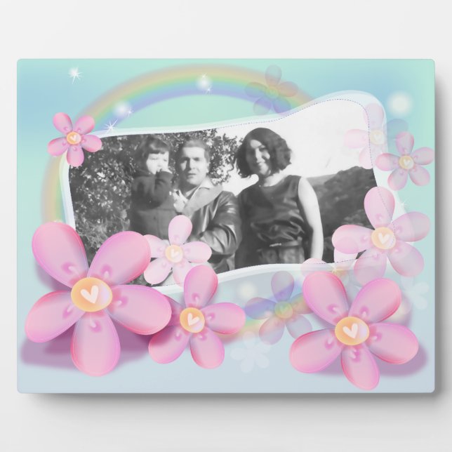 Placa Expositora Plaque de arte Dreamy Floral Pastel (Frente)