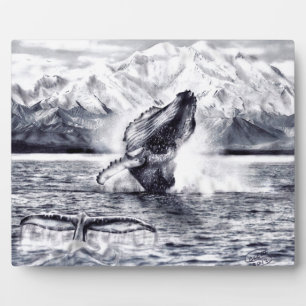 Placa Expositora Plaque de ballenas