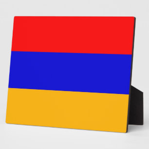 Placa Expositora Plaque de bandera armenia
