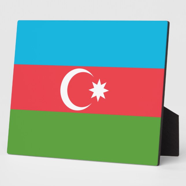 Placa Expositora Plaque de bandera de Azerbaiyán (Lado)