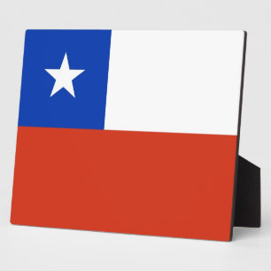 Placa Expositora Plaque de Bandera de Chile