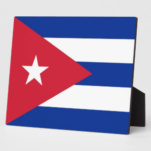 Placa Expositora Plaque de bandera de Cuba