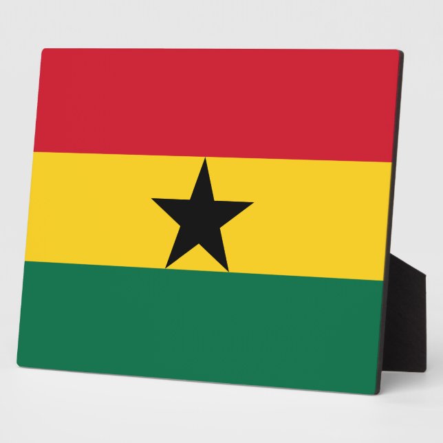 Placa Expositora Plaque de bandera de Ghana (Lado)