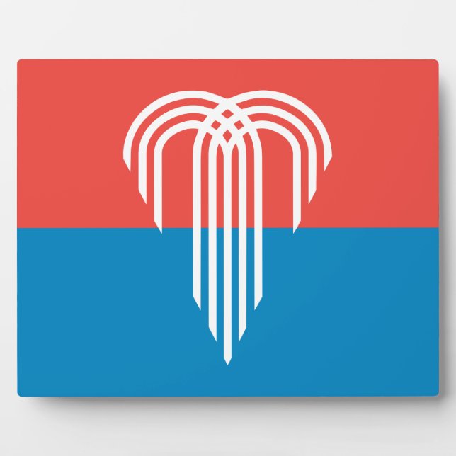 Placa Expositora Plaque de Bandera de Kansas City (Frente)