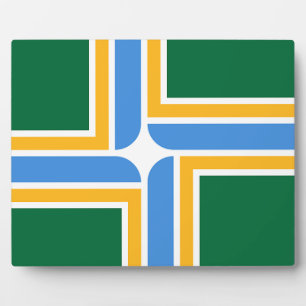 Placa Expositora Plaque de Bandera de Portland