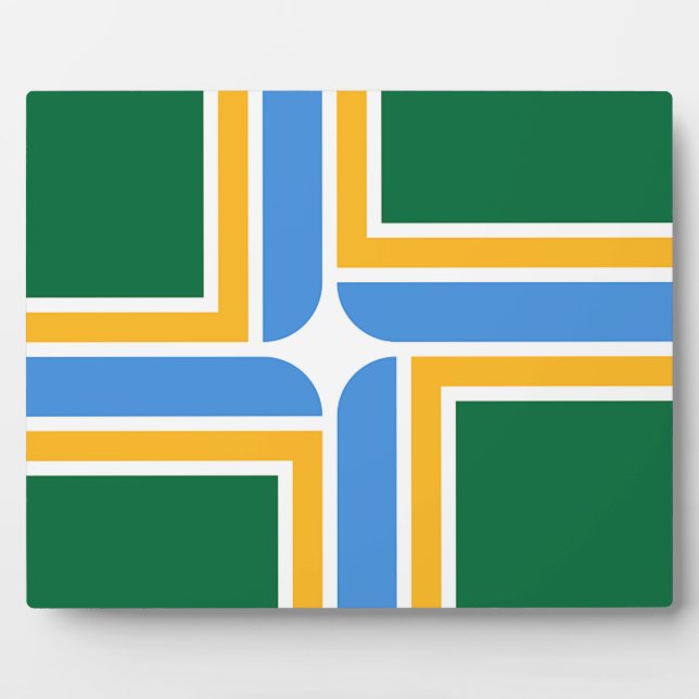 Placa Expositora Plaque de Bandera de Portland (Frente)