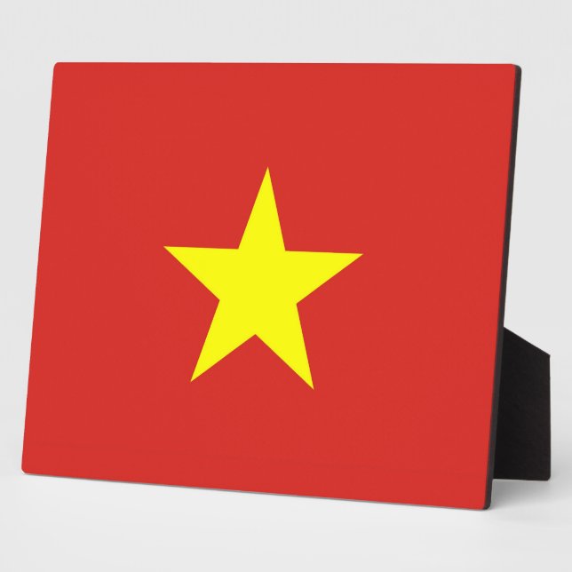 Placa Expositora Plaque de bandera de Vietnam (Lado)