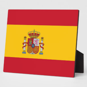 Placa Expositora Plaque de Bandera Española