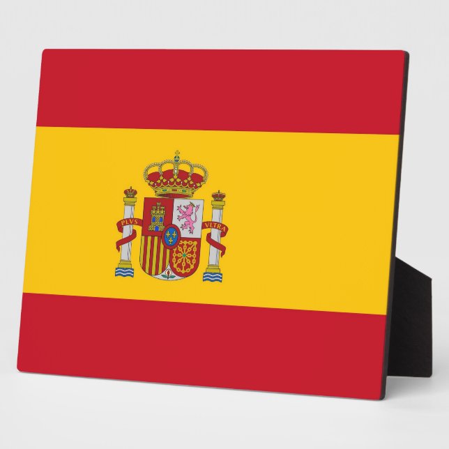 Placa Expositora Plaque de Bandera Española (Lado)