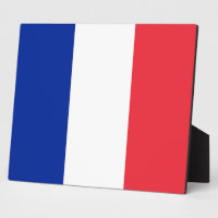Plaque de bandera francesa
