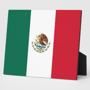 Placa Expositora Plaque de Bandera Mexicana