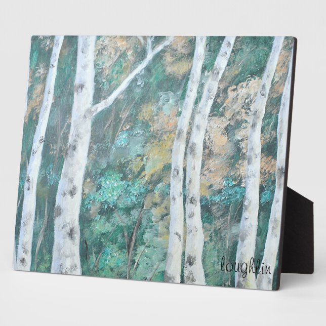 Placa Expositora Plaque de Birch Trees (Lado)
