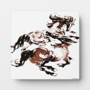 Placa Expositora Plaque de caballos salvajes