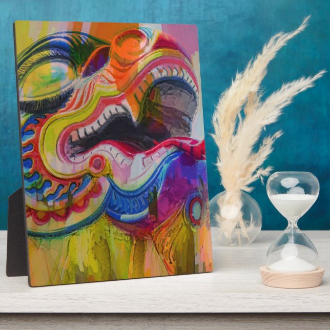 Placa Expositora Plaque de cabezal de dragón (Lado)