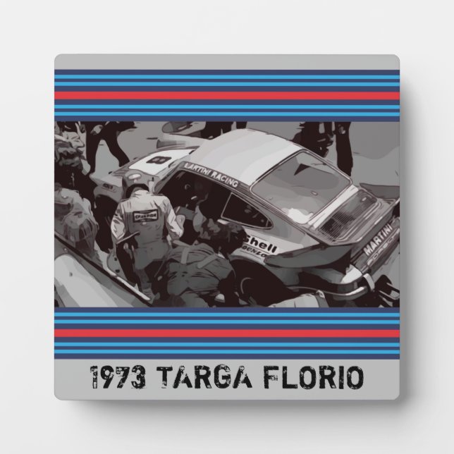 Placa Expositora Plaque de CARRERAS con caballete de 1973 (Frente)