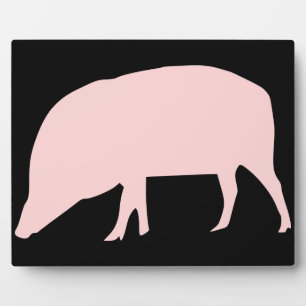 Placa Expositora Plaque de cerdo rosa