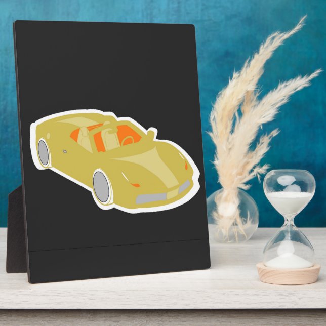 Placa Expositora Plaque de coches del deporte (Lado)