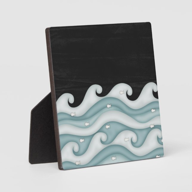 Placa Expositora Plaque de colección de arte PopPixel (Anverso)