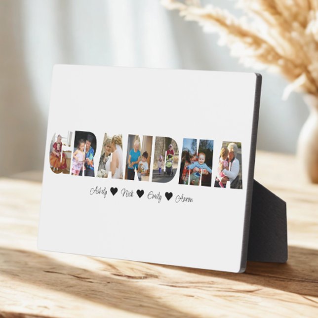 Placa Expositora Plaque de Collage de fotos de la abuela con 7 foto (Subido por el creador)