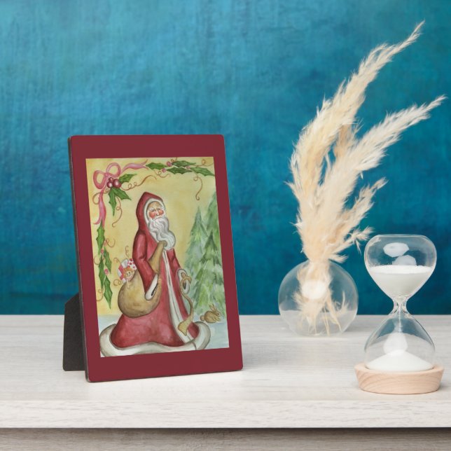 Placa Expositora Plaque de decoración de arte navideño (Lado)