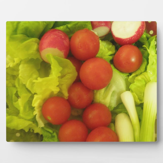 Placa Expositora Plaque de ensaladas de verduras (Frente)