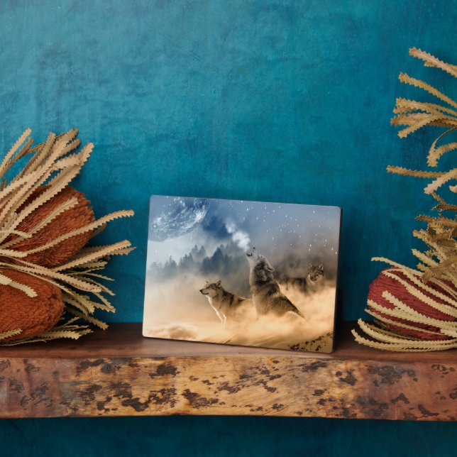 Placa Expositora Plaque de estilo modernista (Lado)