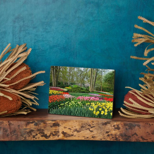 Placa Expositora Plaque de flores de estilo modernista (Lado)