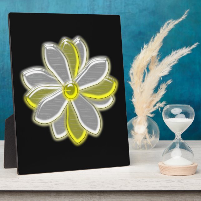 Placa Expositora Plaque de flores de margarita brillante (Lado)