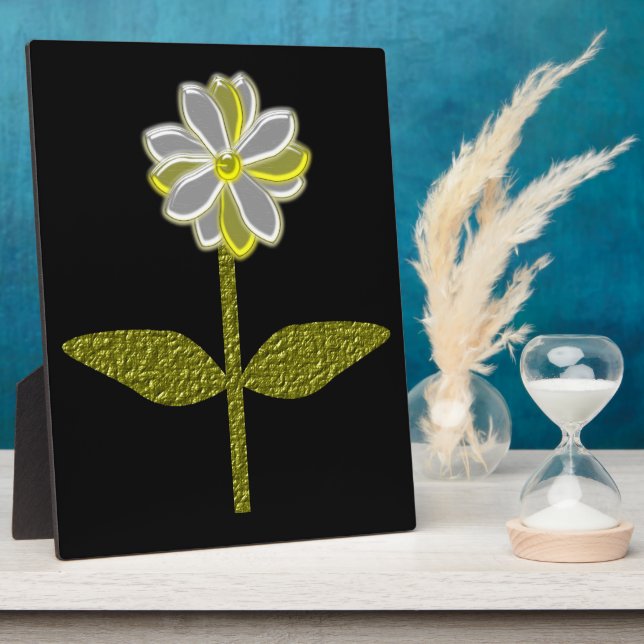 Placa Expositora Plaque de flores de margarita brillante (Lado)