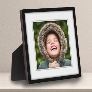 Placa Expositora Plaque de fotos con entrada sombreada de plantilla