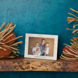 Placa Expositora Plaque de fotos con nombre personal de Birch Rústi