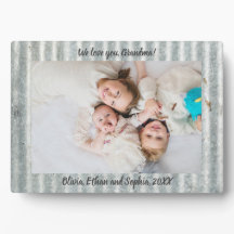 Plaque de fotos de nombre Metalizado ruso personal