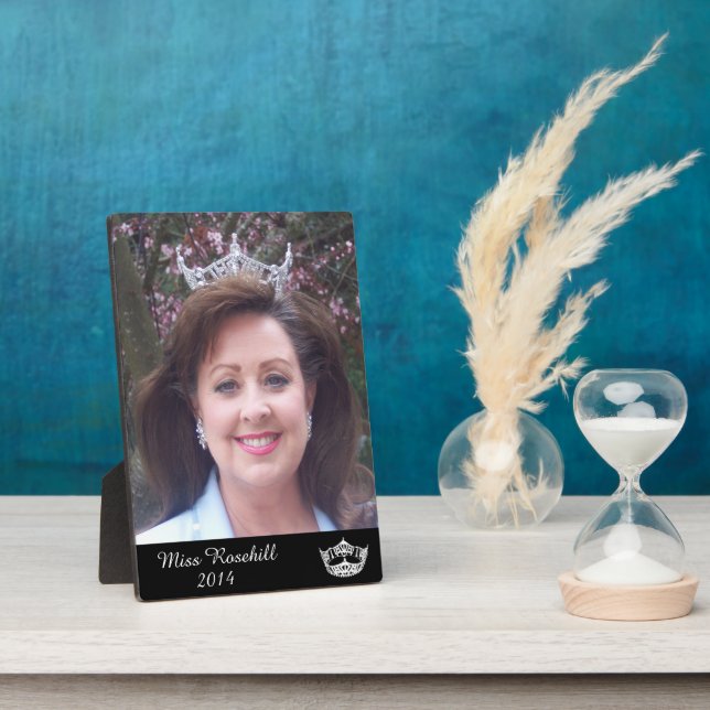 Placa Expositora Plaque de fotos del concurso personalizado (Lado)