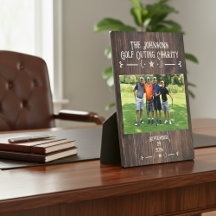 Plaque de golf personalizado - 8 x 10 Keepsake