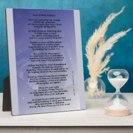 Placa Expositora Plaque de héroes voluntarios