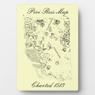 Placa Expositora Plaque de mapas de Piri Reis
