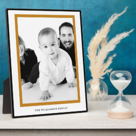 Placa Expositora Plaque de memoria familiar preciada - Negro y oro