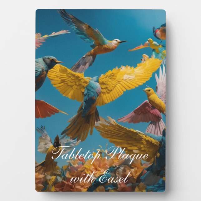 Placa Expositora Plaque de mesa con caballete (Frente)