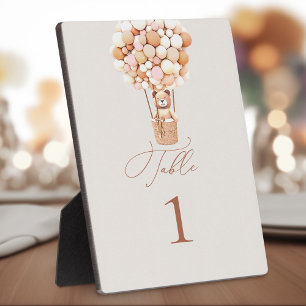 Placa Expositora Plaque de mesa con caballete