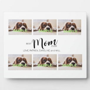 Placa Expositora Plaque de mesa de seis Collages de fotos con cabal