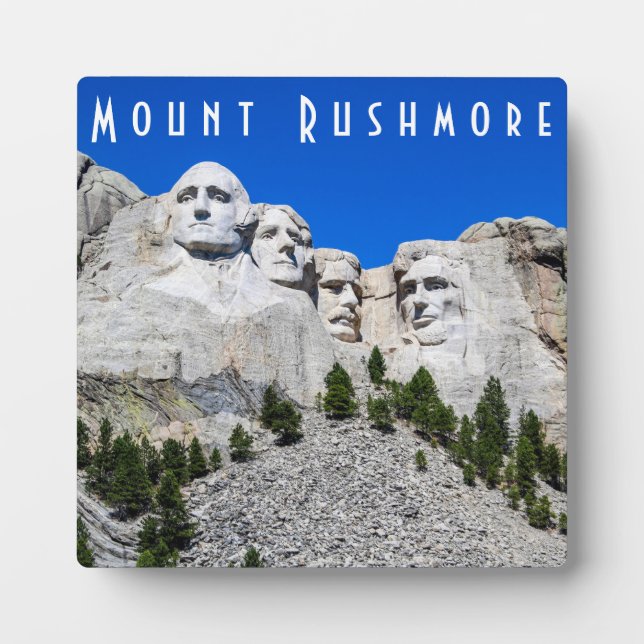 Placa Expositora Plaque de Mount Rushmore (Frente)
