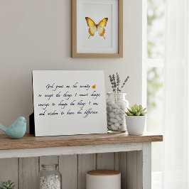 Placa Expositora Plaque de oración de la serenidad