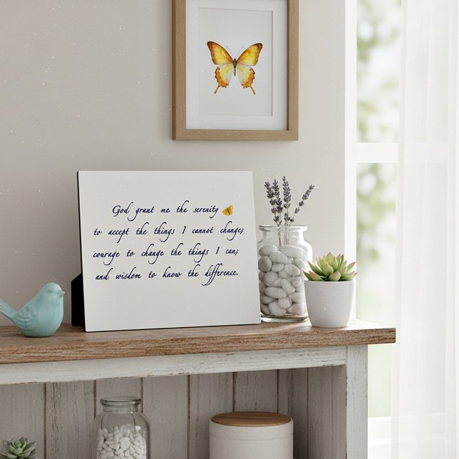 Placa Expositora Plaque de oración de la serenidad (Subido por el creador)