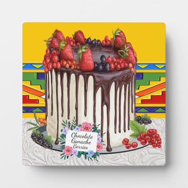 Placa Expositora Plaque de pasteles decorativos (Frente)