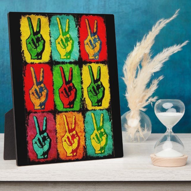 Placa Expositora Plaque de paz (Lado)