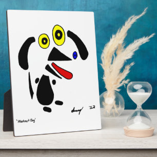 Placa Expositora Plaque de perro abstracto