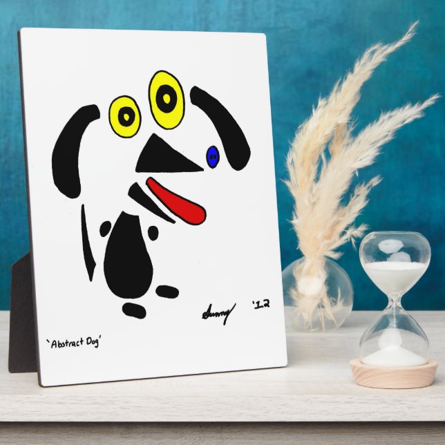 Placa Expositora Plaque de perro abstracto (Lado)