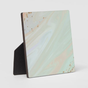 Placa Expositora Plaque de piedra de la pasta de arble pastel con c